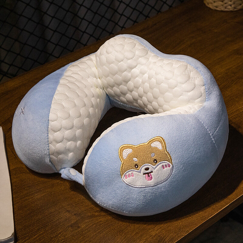 XMDS U-shaped pillow travel neck pillow shoulder neck adult cervical plane pillow U-shaped headrest neck pillow car portable pillow.