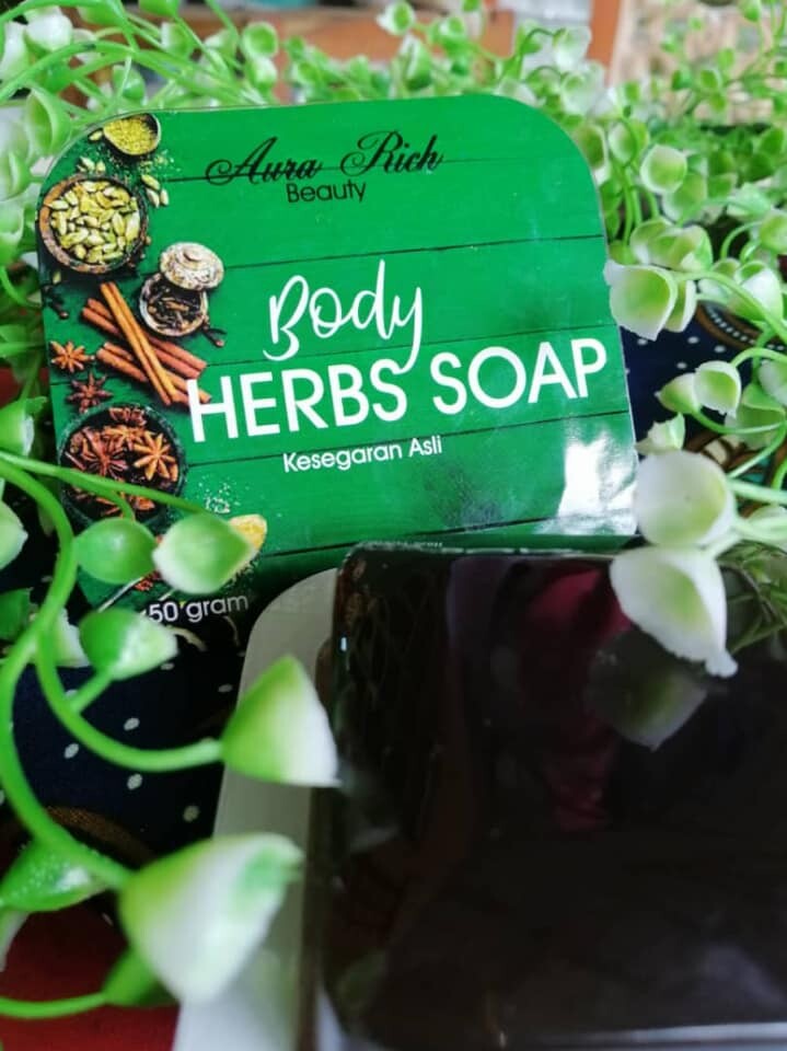aura rich body herbs soap