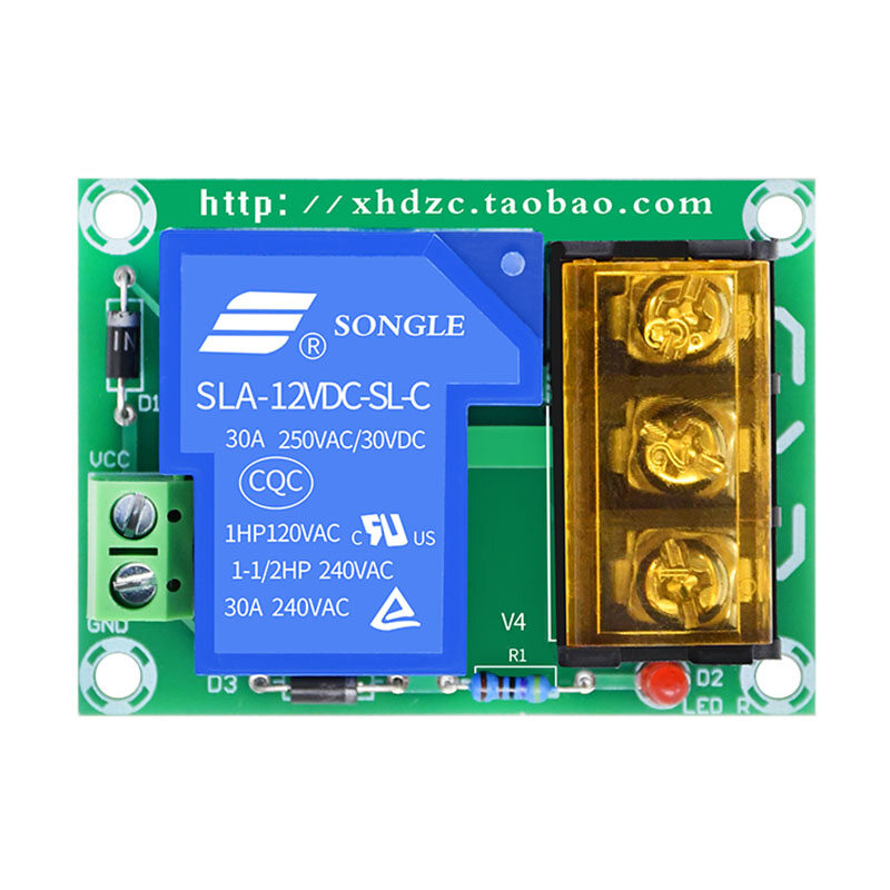 DC 24V power supply relay module XH-M175 relay module 30A high current relay