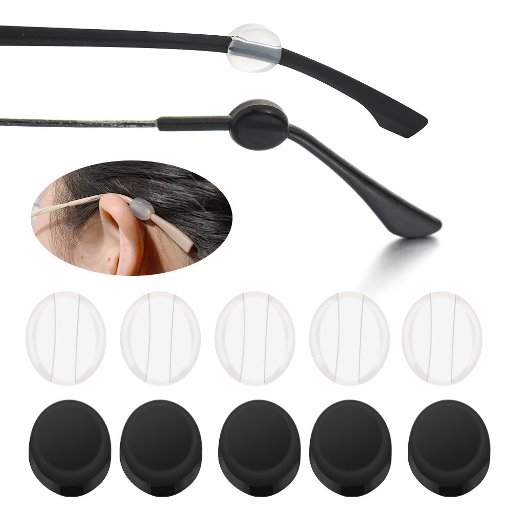 Silicone small round glasses anti slip earbuds