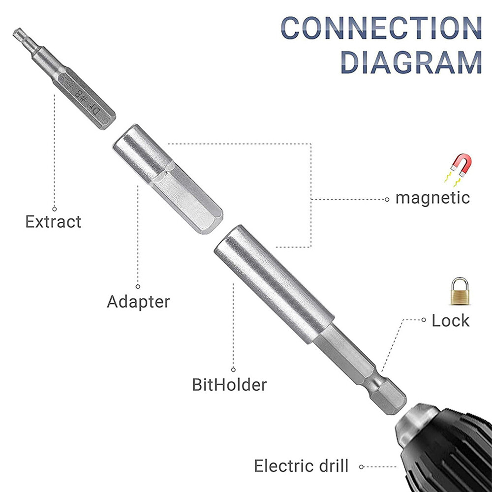 Aideepen dụng cụ tháo vít hỏng Bộ công cụ Tước Bộ dụng cụ tháo vít vít cái bẻ lõi khoan bit dễ dàng ra extractor Set