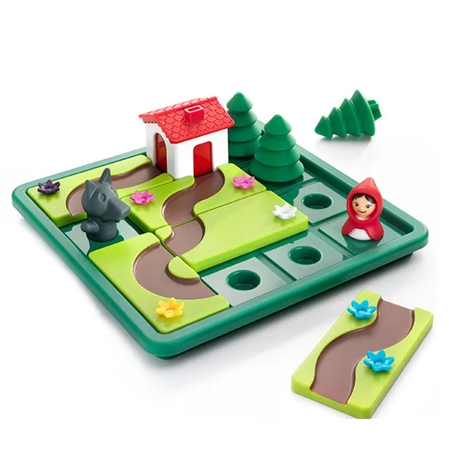 เด็กสมาร์ท IQ Challenge เกมกระดาน Little หมวกแดงของเล่นปริศนาสำหรับเด็กภาษาอังกฤษ Solution Speelgoed Brinquedo
