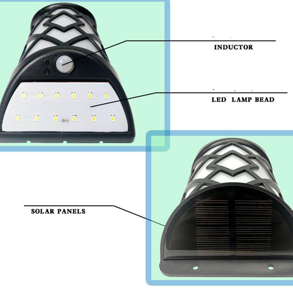 JY Tường Năng Lượng Mặt Trời Đèn LED Năng Lượng Mặt Trời Sân Vườn Biệt Thự Đèn Trang Trí Nhiều Màu Sắc Discolora