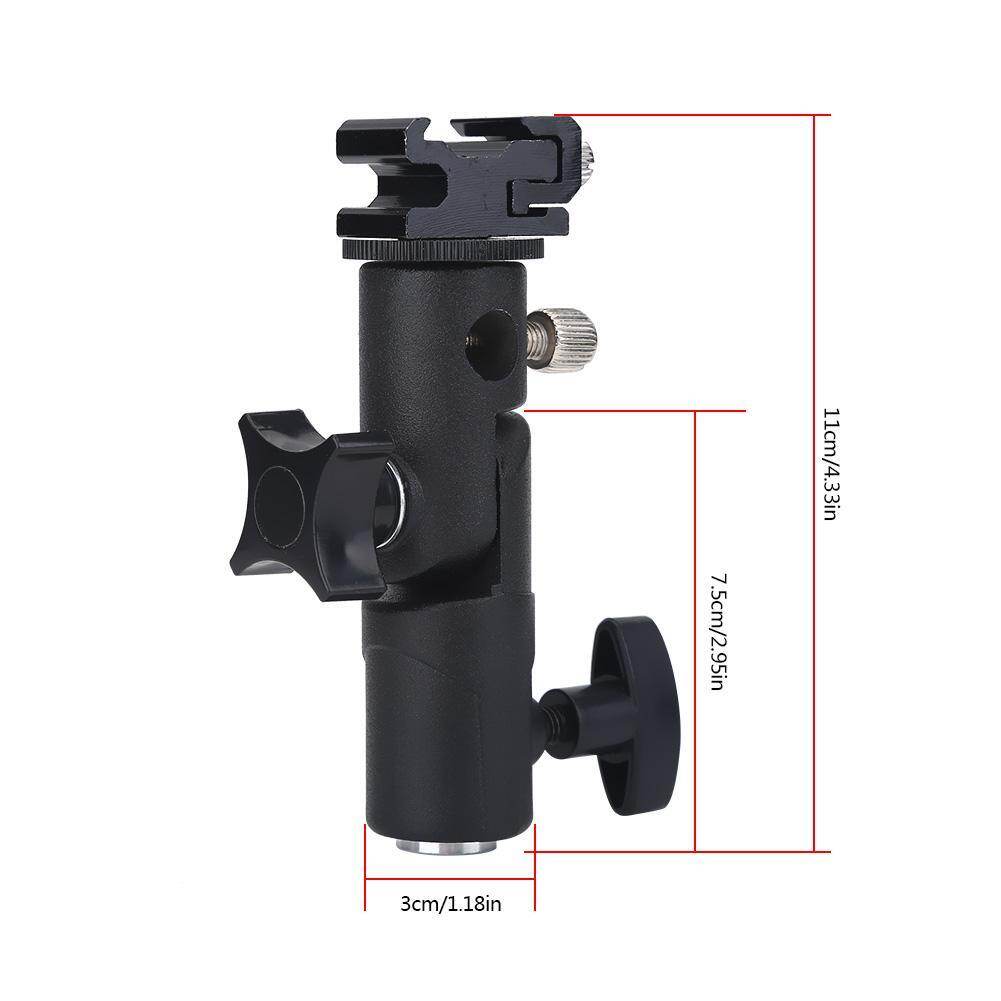 Aluminum Alloy E Type Flash Stand Bracket Hot Shoe Mount Adapter Umbrella Holder Flash Mount, Camera Flash Bracket, Flash Hot Shoe, Flash Bracket, Fla