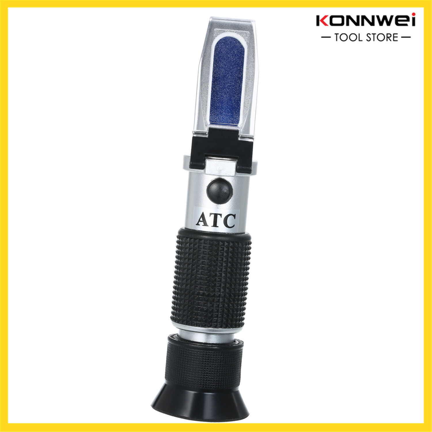 Antifreeze Refractometer Coolant Tester for Checking Freezing Point, Concentration of Ethylene Glycol, Battery Acid Condition, Freezing Point Meter Coolant Antifreeze Tester