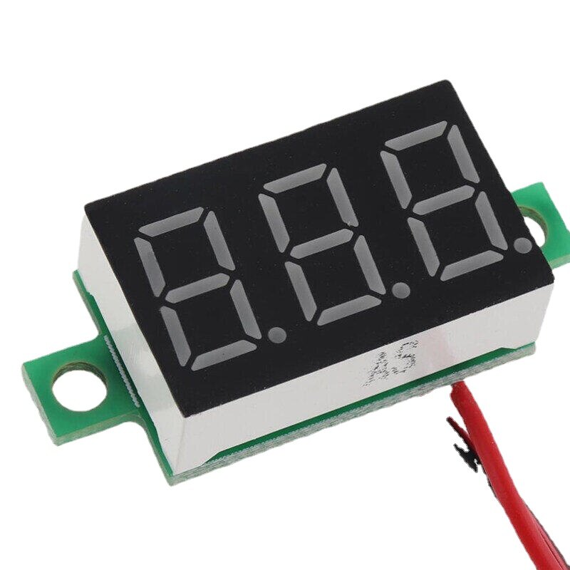 DC 4.5V-30V 0.36 inch vôn kế kỹ thuật số hiển thị hai dây vôn kế đầu cho đồng hồ điện áp xe máy