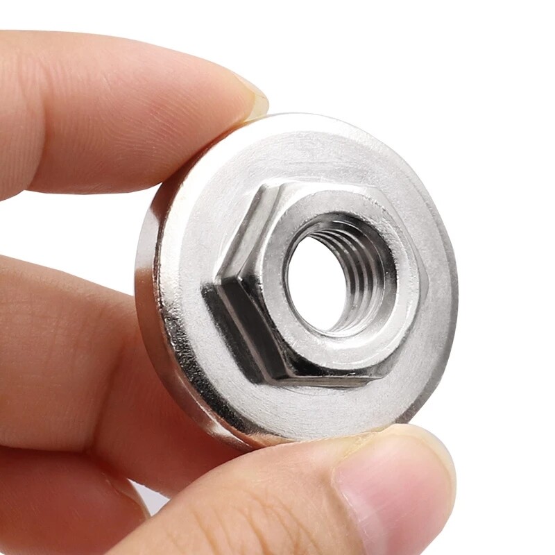 1/5PCS Stainless Steel Hex Nut Tools M10 Replacement For 100 Type Angle Grinder Chuck Locking Plate Quick Clamp