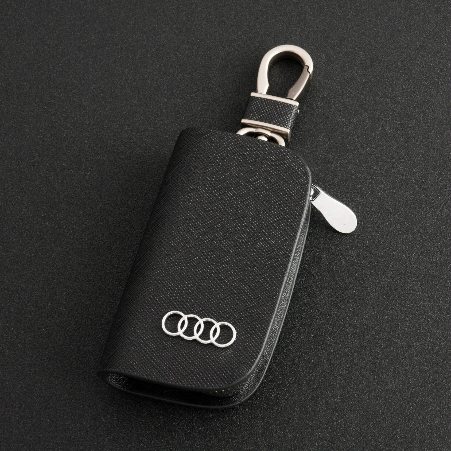Cho audi, giá giữ chìa khóa xe hơi bao da từ xa thông minh, vỏ fob túi móc khóa móc khóa