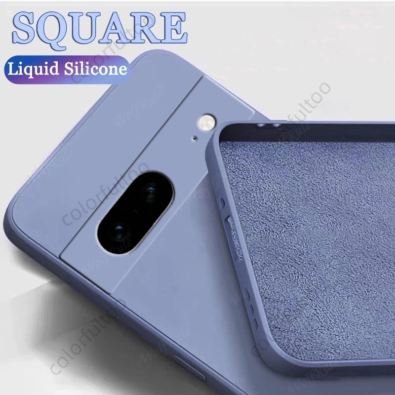 Ốp lưng cho Google Pixel 7A 6A 6 7 Pro 7pro 6pro 7 A pixel7a pixel6a pixel7 5g Ốp điện thoại Silicone lỏng vuông ốp lưng ốp mềm bảo vệ máy ảnh chống sốc cho cặp đôi