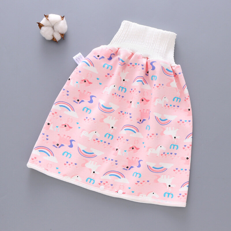 JOYNCLEON Baby diaper skirt waterproof leak-proof diaper training pants baby cotton washable diaper pocket
