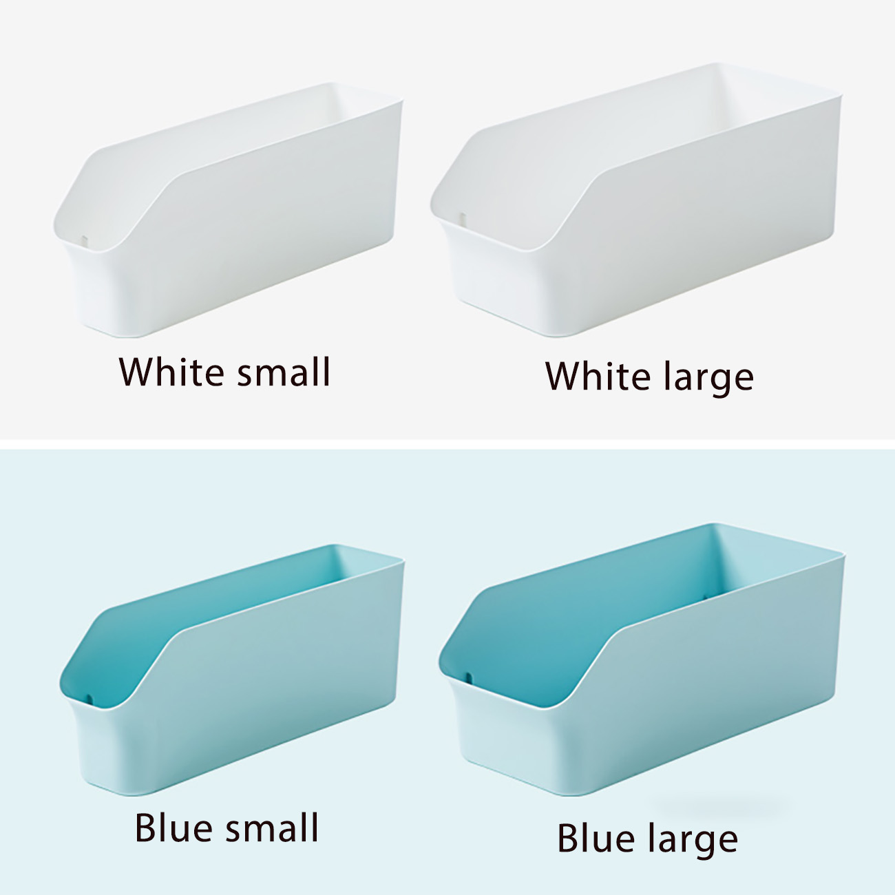 CNMF 1pcs Plastic Storage Box Storage Containers for Kitchen Fridge Cabinet Freezer Desk Organizer