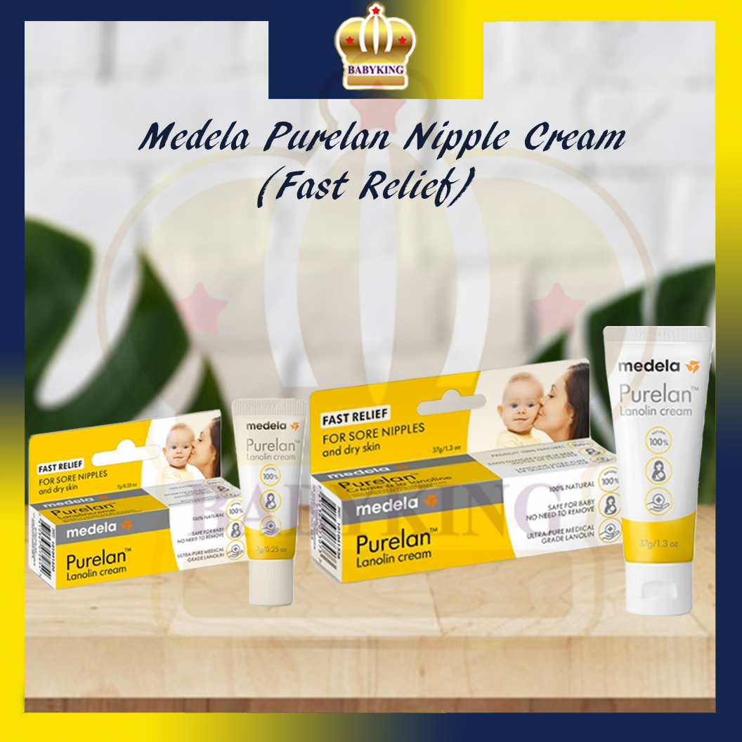 Medela Purelan Lanolin Nipple Cream for Breastfeeding, 100% All Natural  Single Ingredient, Hypoallergenic, Soothing Protection, Safe for Nursing  Mom