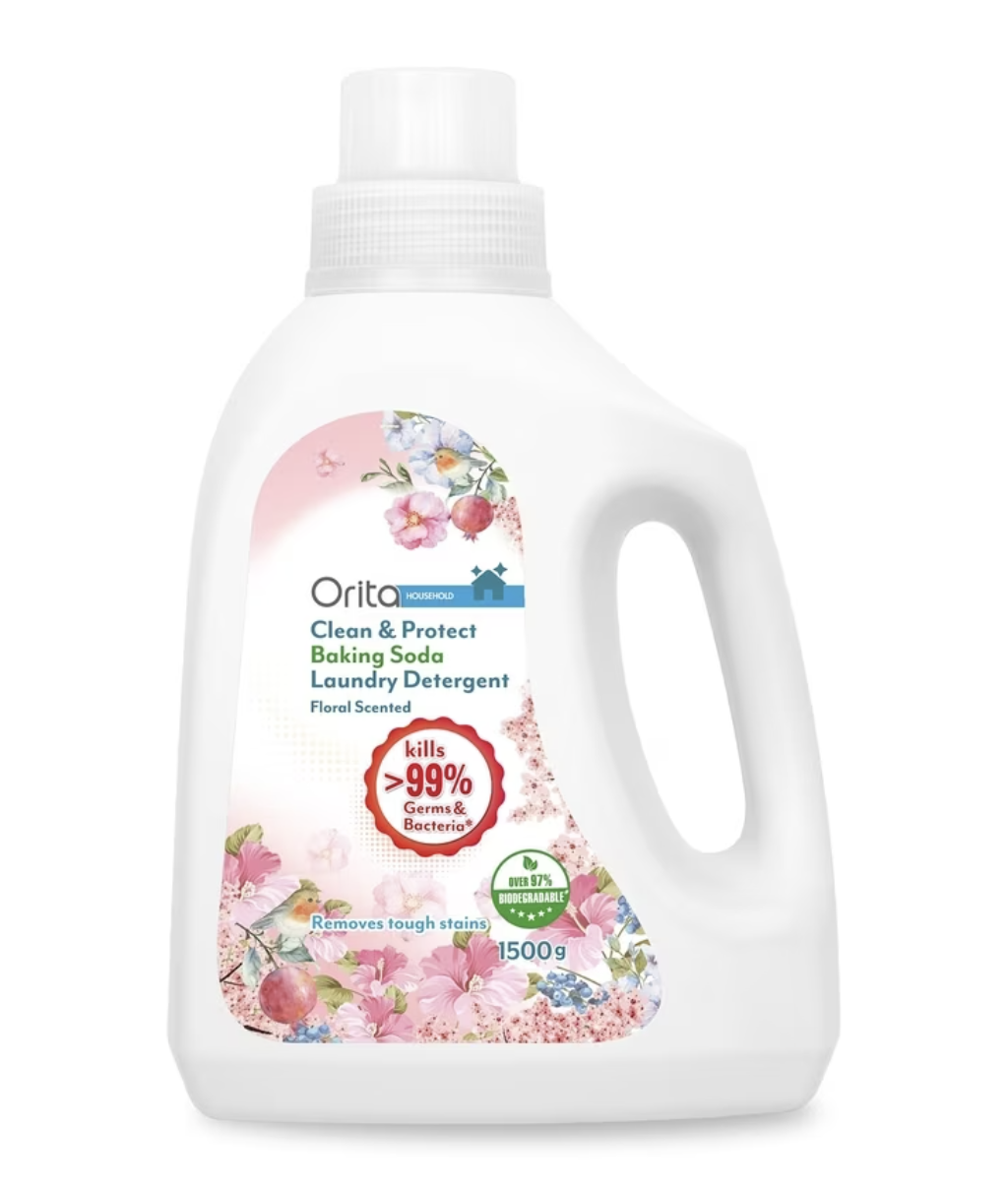 Orita Baking Soda Laundry Detergent 1.5kg 1500g Normal Rose Lavender