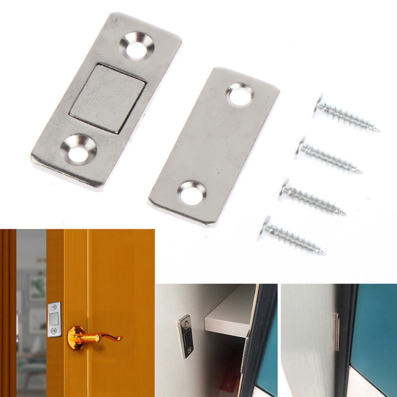 Homechic Magnetic Cabinet Catches Door Stop 4pcs With Screw For Closet Cupboard Furniture