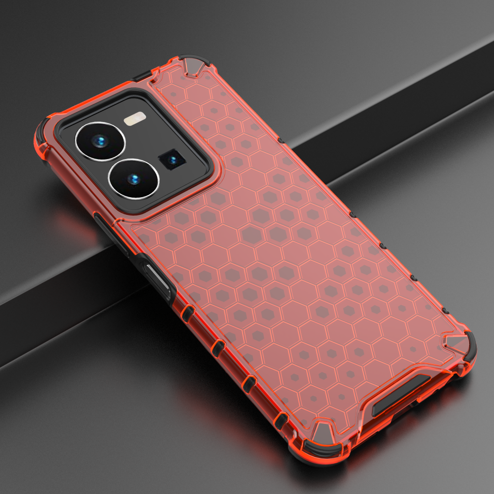 For Vivo Y16 Y22 Y22s Y35 4G 2022 Y27 Y36 2023 Y56 5G Case, Hive Honeycomb Wasp Woman Superhero Comics Back Cover Girl Boy Couples Translucent Man Armor Shell TPU+PC Double-layer Shockproof Protection Phone Case