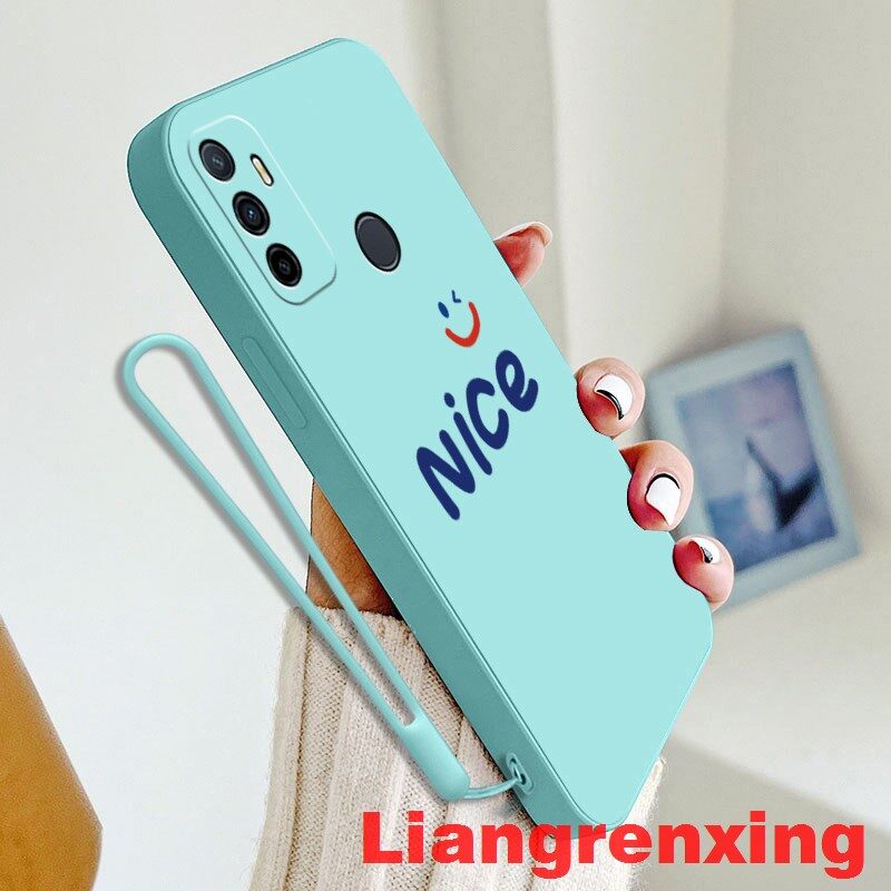 Casing OPPO A53 2020 phone case Softcase Liquid Silicone Protector Smooth shockproof Bumper Cover new design YTNC01
