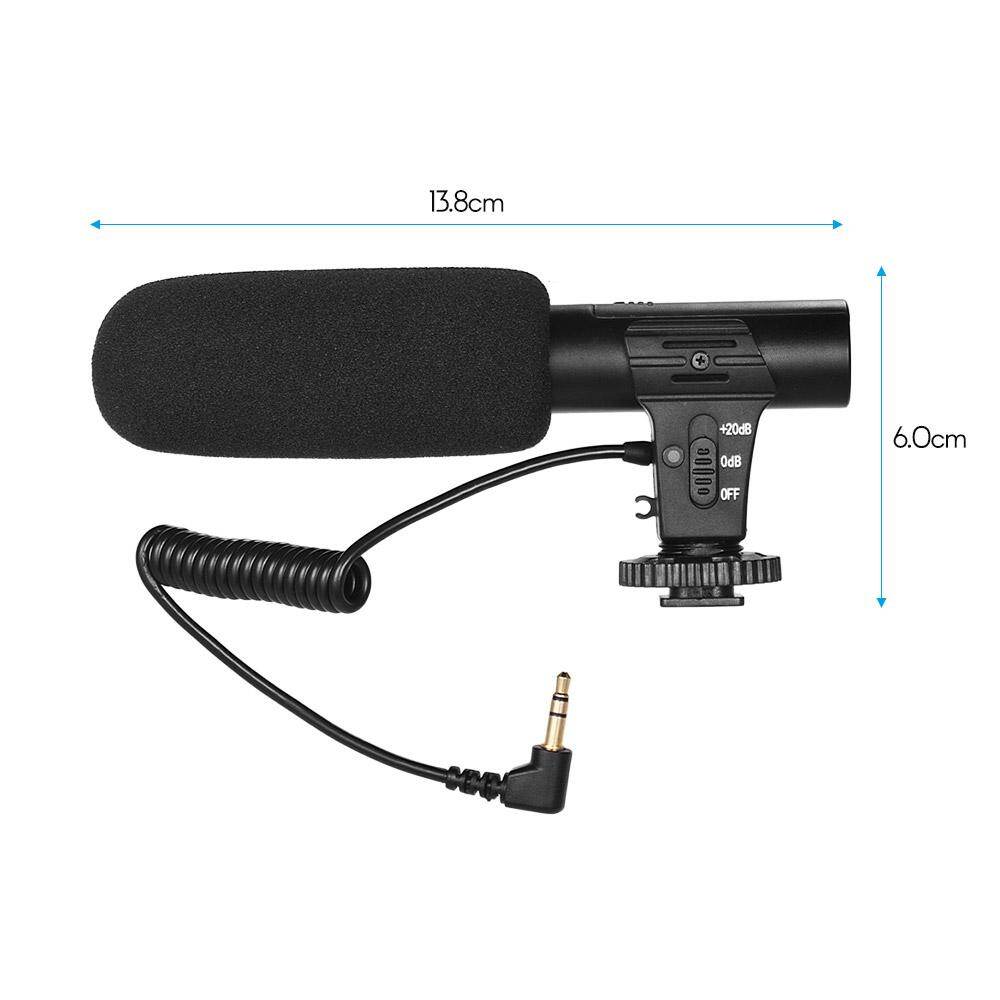 Máy Ảnh Micro Quay Video, Xe Bán Tải Siêu Cardioid Micro Mini Để Chụp Ảnh Vlog Phỏng Vấn Dành Cho Máy Ảnh DSLR So-ny Ca-non Ni-kon Pana-sonic Máy Quay Phim