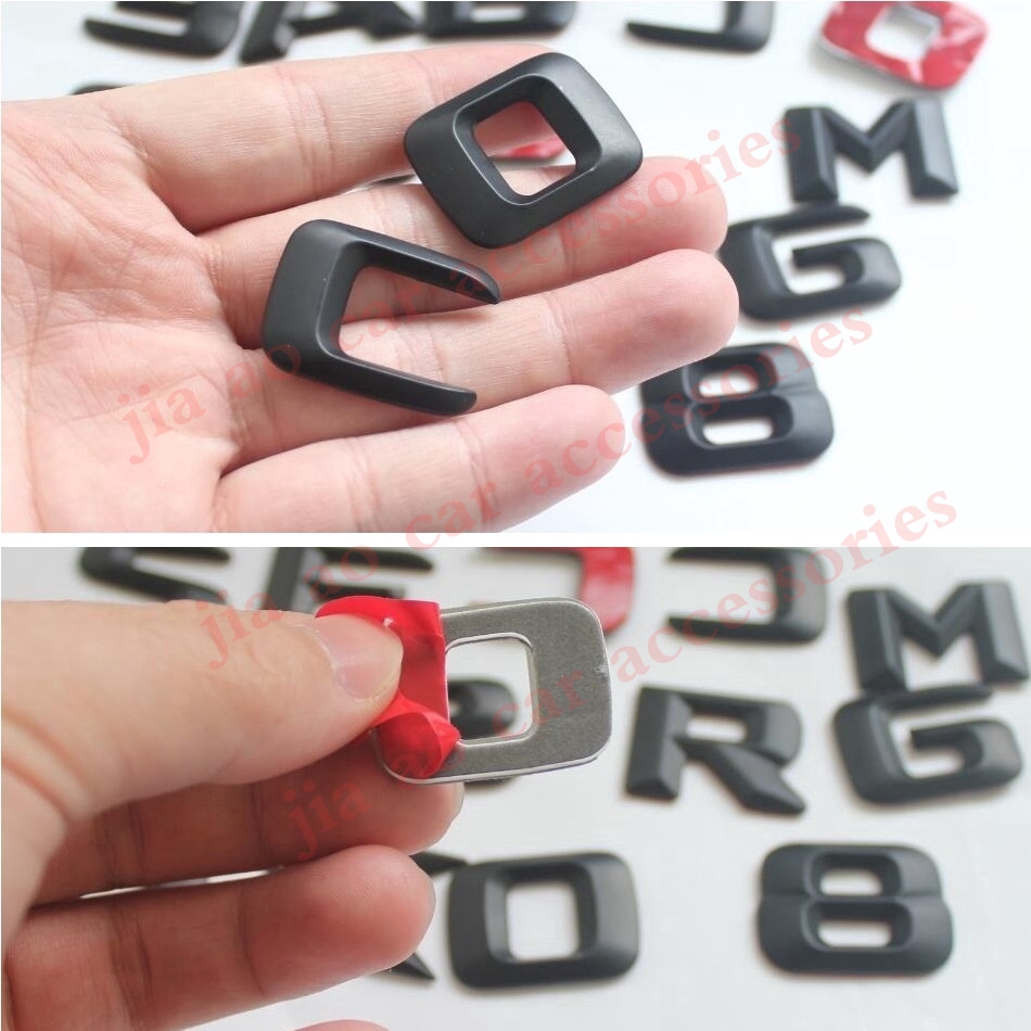 How New 3D Matt Black W212 213 Car Emblem E350 E320 E250 E300 E220 E200 E280 E63 E CLA  Badge Sticker Logo For Mercedes Benz AMG DD6