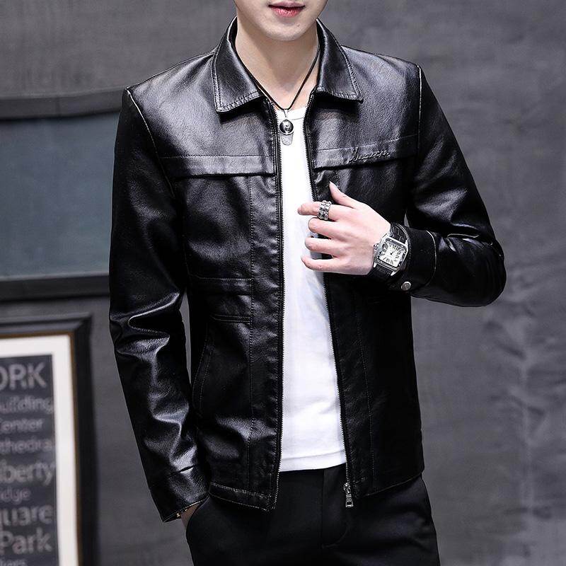 2019 Motorcycle Leather Jacket Men Clothing PU Leather Jackets Men Black Jacket Casual Leather Jaket Men