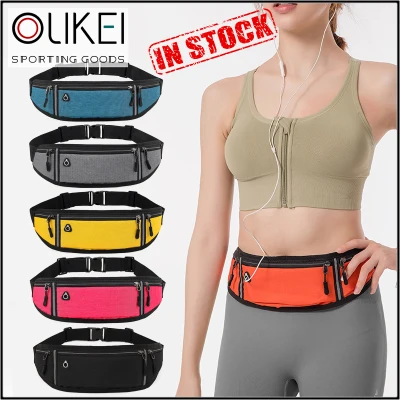 OLIKEI Fitness Waist Bags Outdoor Sports Running Waist Packs Waterproof Invisible Mini Waist Pouch for Men and Women