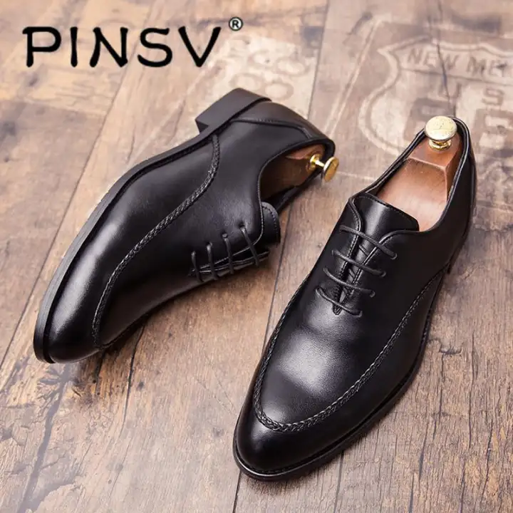 lazada leather shoes