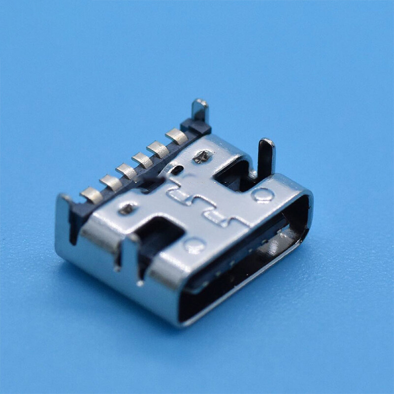 Xuyongming 10pcs Lot Type C 6 Pin Smt Socket Connector Usb 3 1 Type C Female Placement Smd Lazada