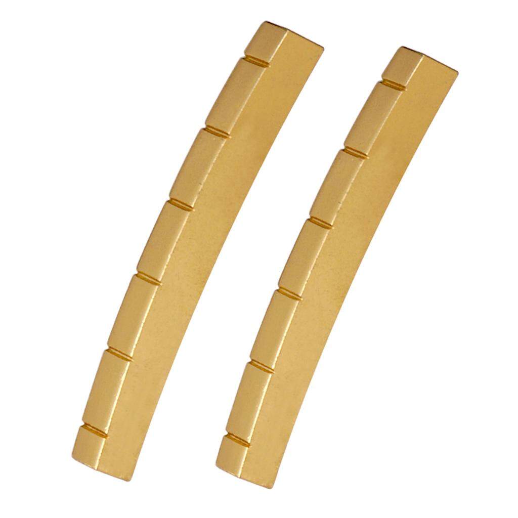 6 String Slotted Brass Nut suit for ST Strat Telecaster Electric Guitar Replacement Parts 43mm