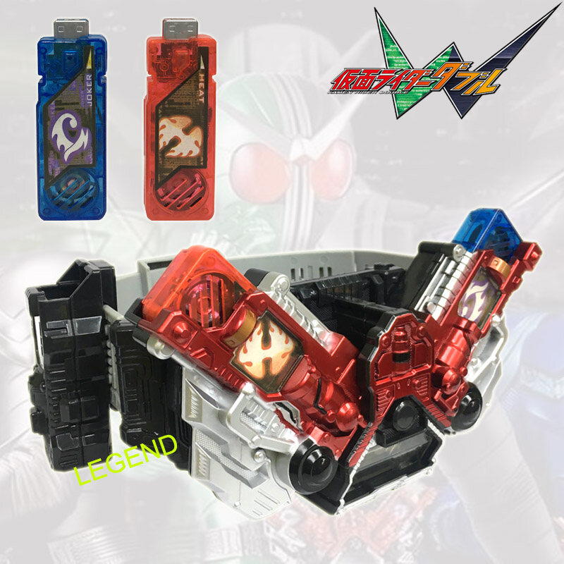 [Lm] Kamen Rider W Drive Henshin Belt And 2 Gaia Memories Toys For Kids