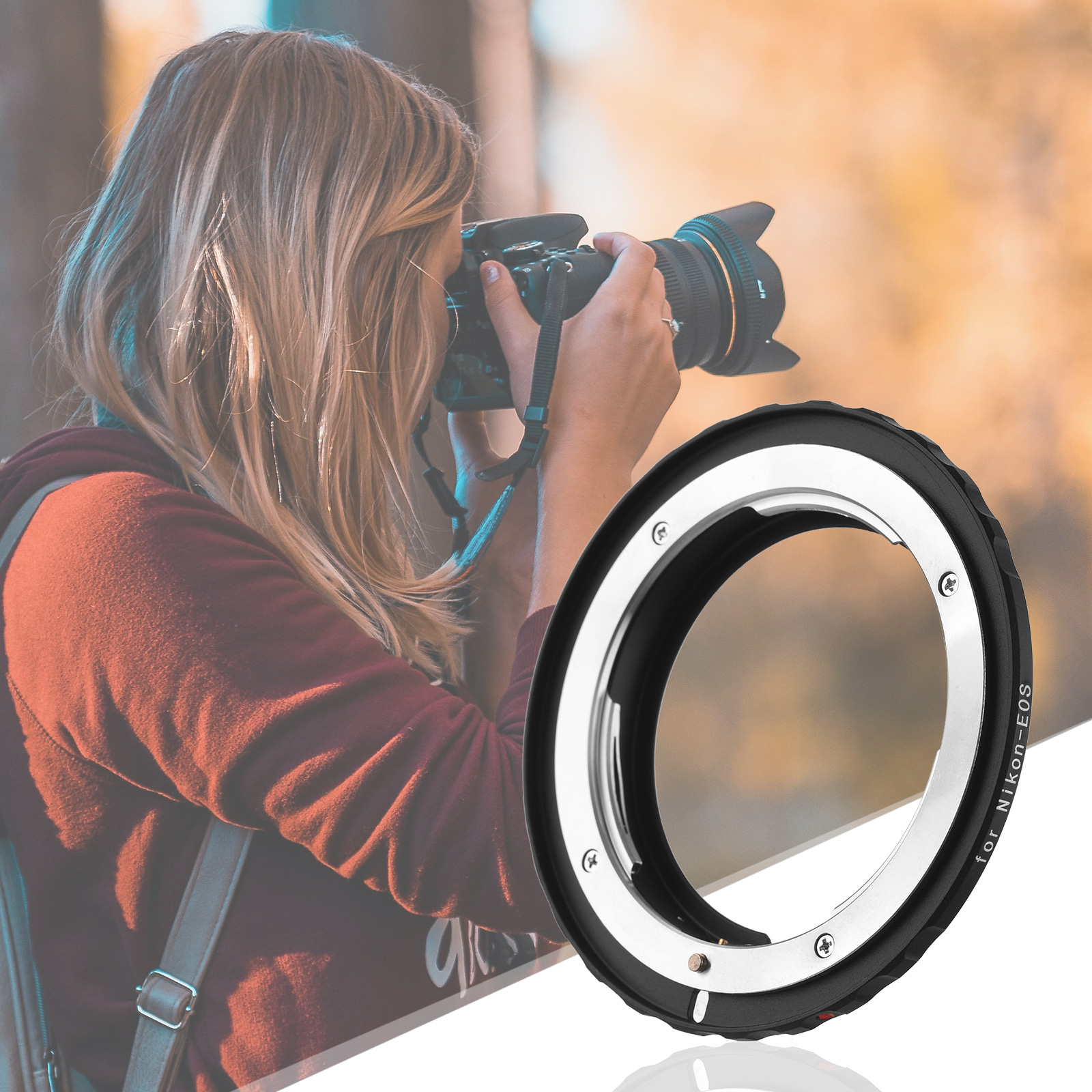 Andoer Nikon-EOS Ống Kính Máy Ảnh Ống Kính Bộ Chuyển Đổi Với Lấy Nét Vô Cực Thay Thế Đối Với Nikon F/AF AI AI AI-S Ống Kính Máy Ảnh Ống Kính Máy Canon EOS EF/EF EF-S Núi Máy Ảnh EOS 1DS 1D 5D 7D 60D 600D