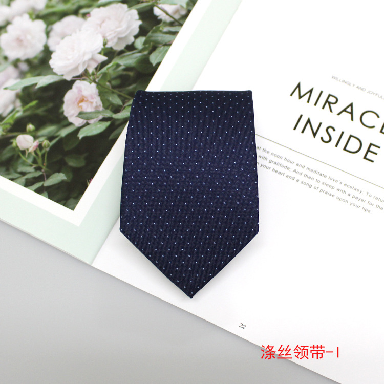 2023 New Business Clothing Tie Polyester Silk Business Fashion Shirt Men's Tie
