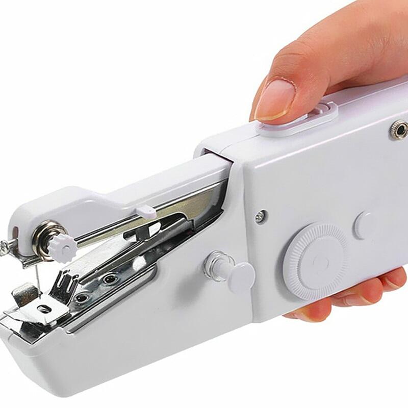 30 Mini Portable Handheld Sewing Machines Stitch Sew Needlework Cordless Clothes Fabrics Electric Sewing Machine Stitch Set