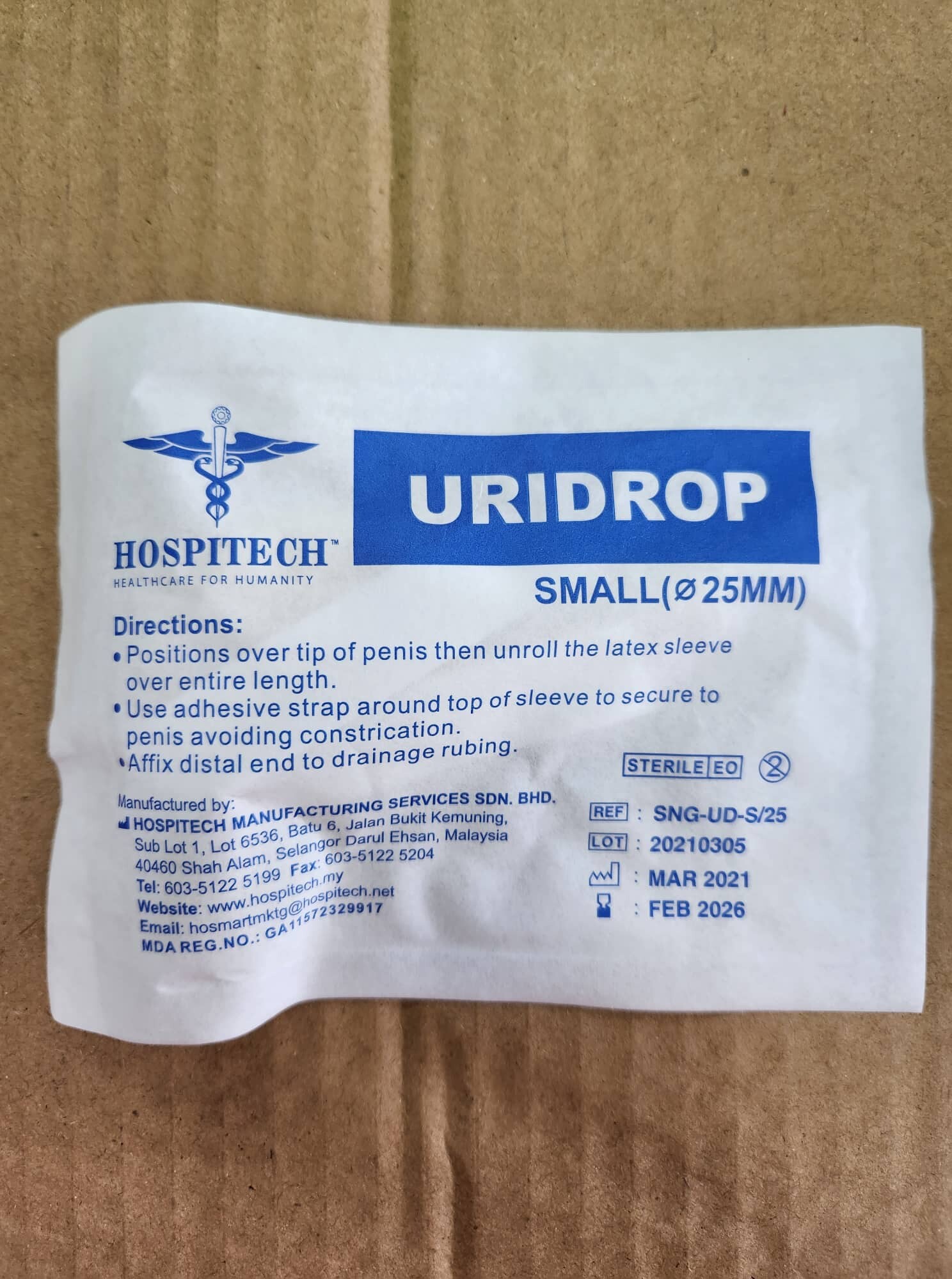 URIDROP Male External Catheter (condom catheter) S25MM Lazada