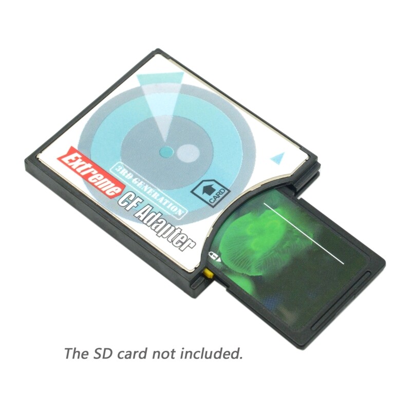 SD Memory Card Adapter SD SDHC SDXC to High-Speed Extreme Compact Flash CF Type II Memory Card Adapter for Camera