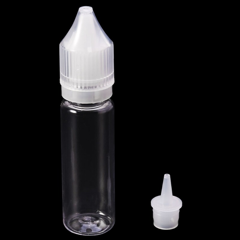 10ml-120ml PET Plastic Empty Dropper Liquid Eye Clear Water Bottle Long Tip Cap
