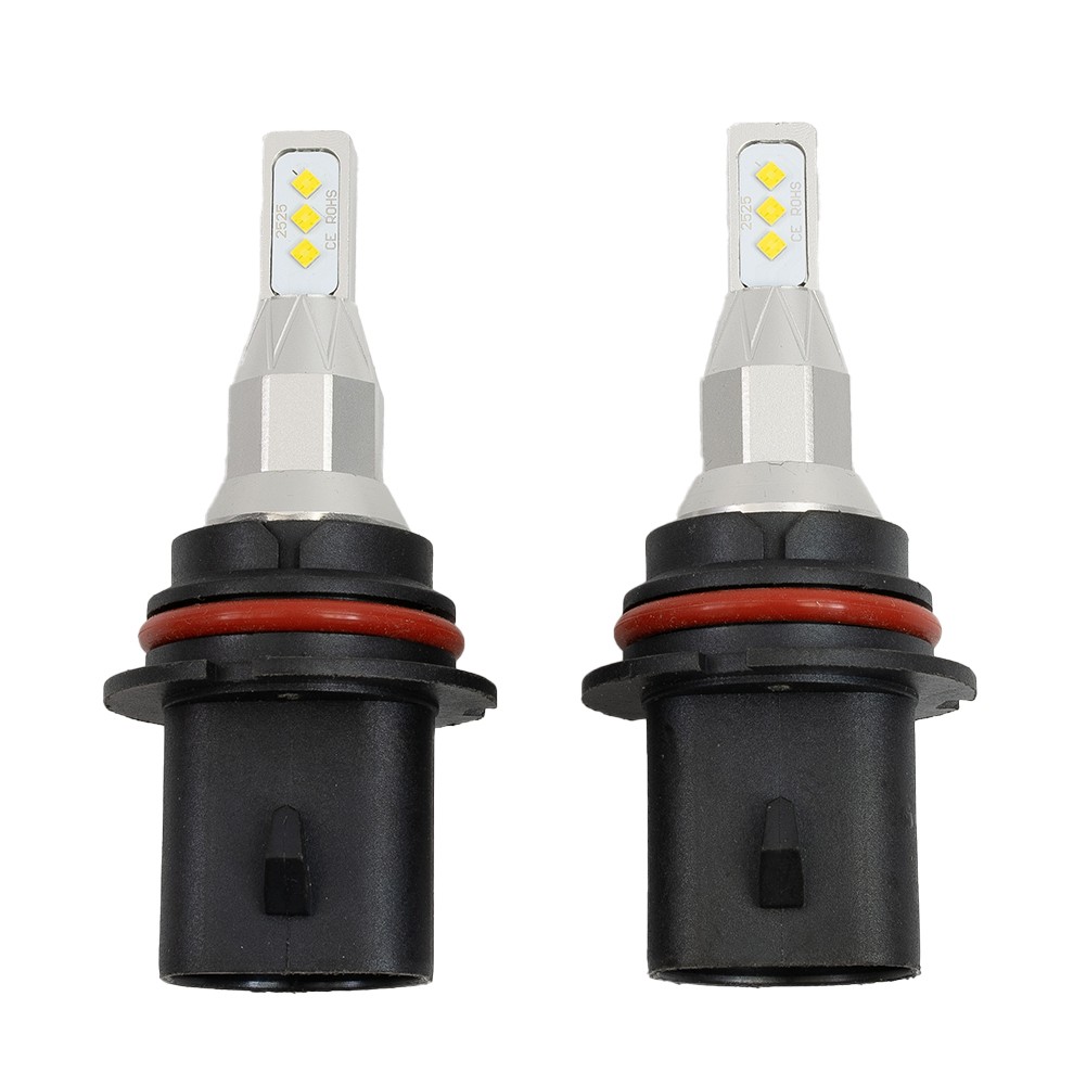 9007 HB5 LED-Headlight Bulbs High Low Beam 6000K White Fanless-Bright 2X