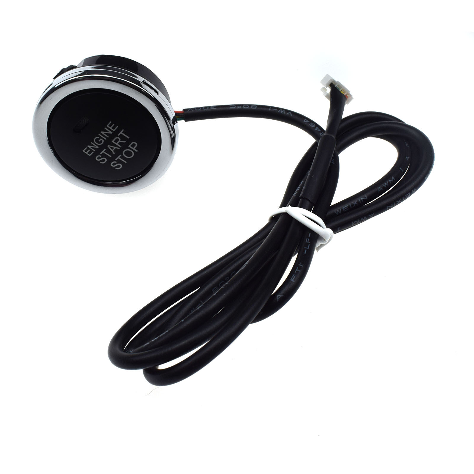 Universal Keyless Engine Ignition Start/ Stop Switch Push Start Keyless Switch with Wire for Chevrolet Honda LT0698