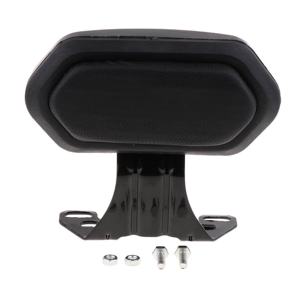 Hicaee Adjustable Driver Backrest Mount Universal for Motorcycle Black