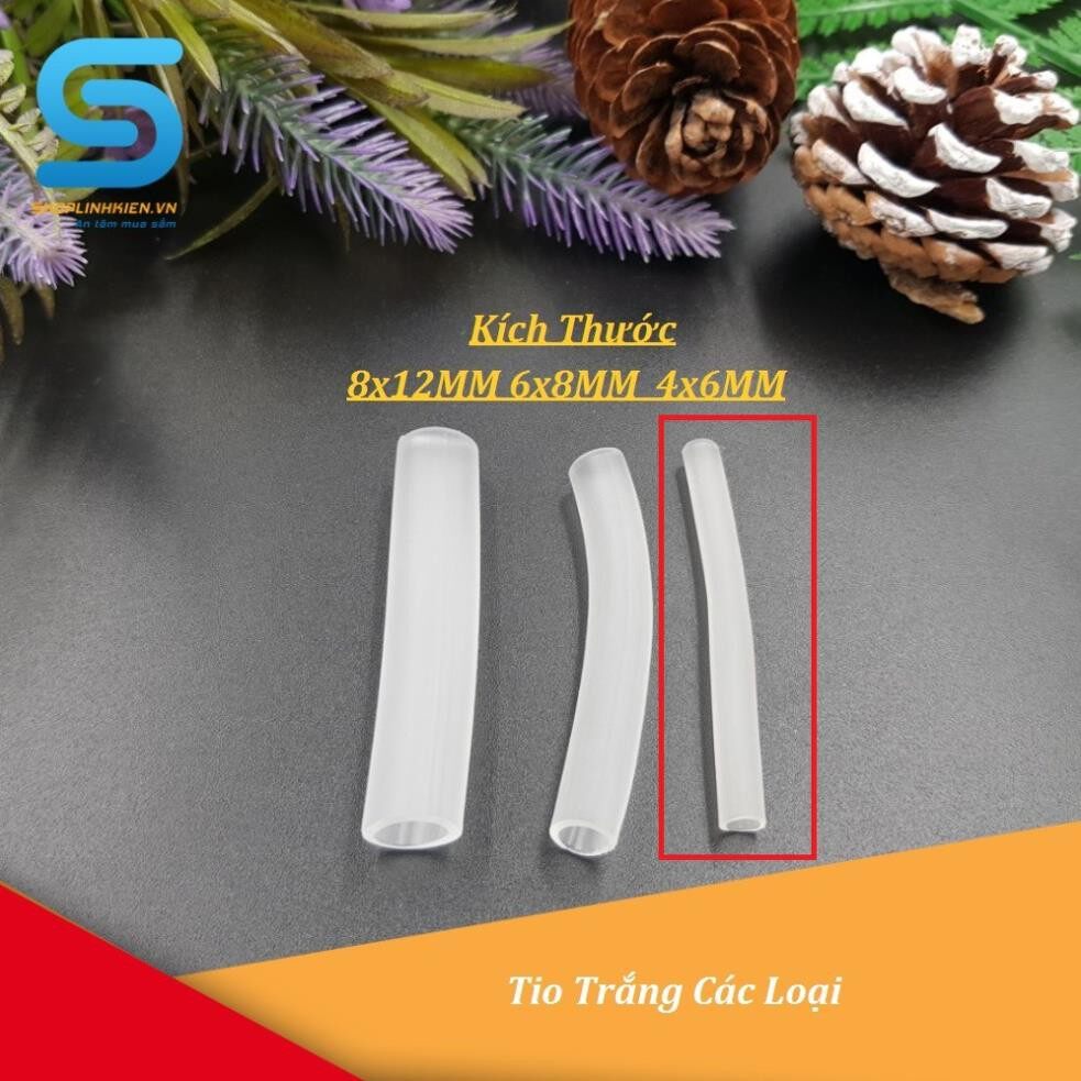 Ống Tio Trắng 4X6Mm (1 Mét)