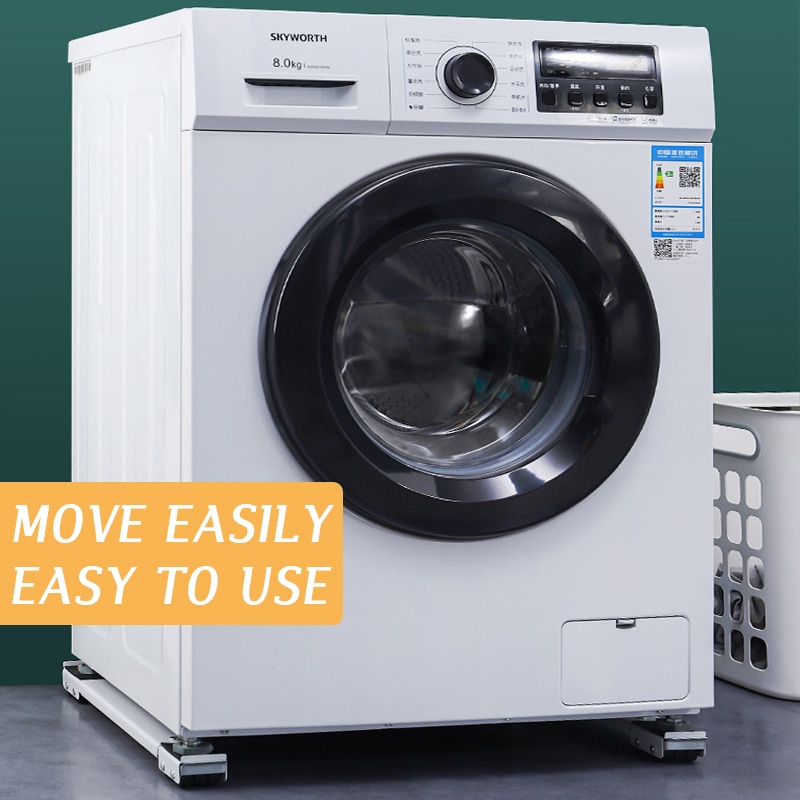 Washing Machine Stand Movable Adjustable Refrigerator Base Mobile Roller Bracket 24 Wheel Universal Washing Machine Dryer Holder