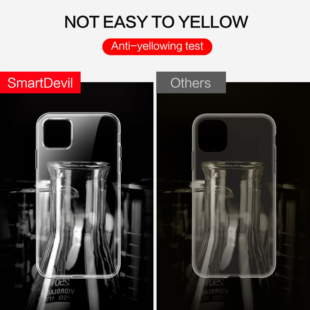 SmartDevil Glass Phone Case For iPhone 11 iPhone 12 iPhone xr Full Coverage Wireless charging anti-fingerprint Thin Clear Fashion Drop Protect