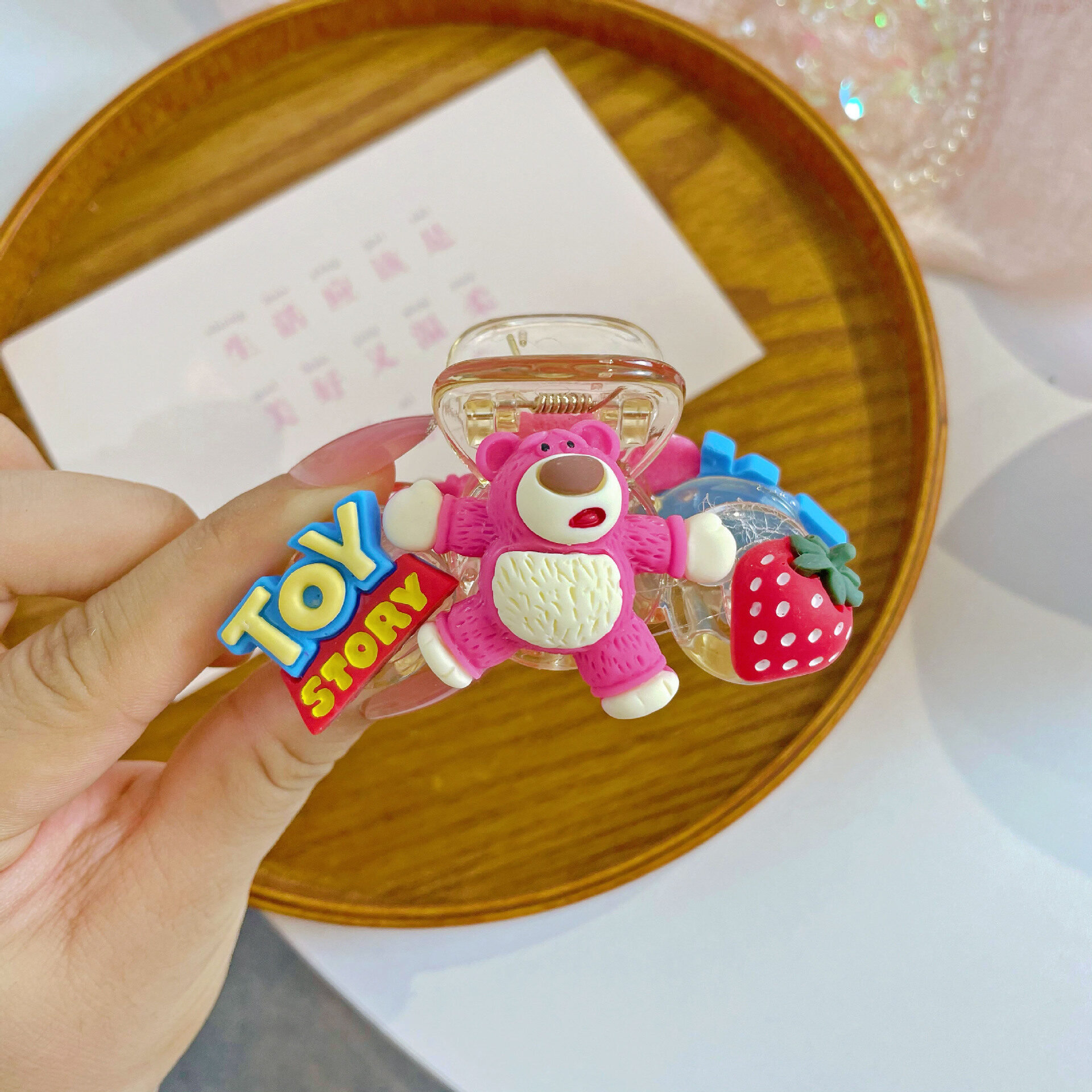 New Korean Hair Clip Fashion Cartoon Bear Medium Shark Clip Hairpin For Woman Girls Hair Accessories