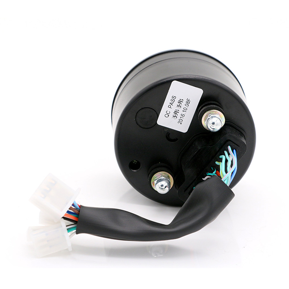 12V phổ Đồ Hồ số của xe môtô tachometer Đồng hồ nhiên liệu bảng điều khiển đồng hồ đo quay số đo dặm LCD chỉ báo kỹ thuật số với khung