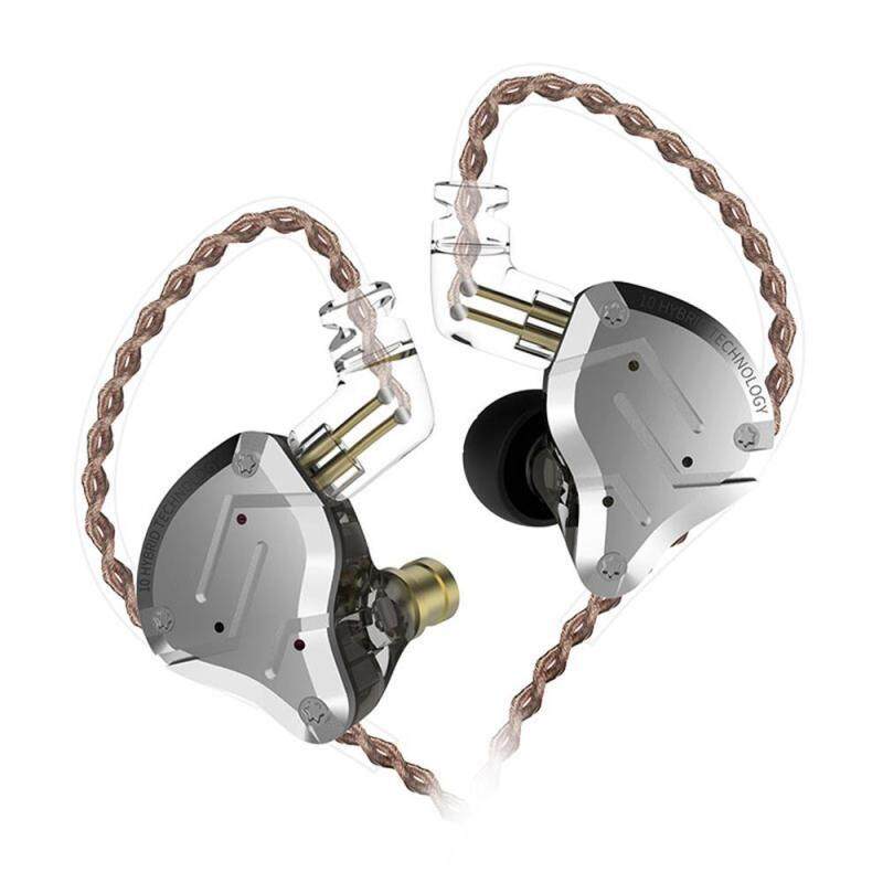 niceEshop KZ ZS10 Pro in Ear Earphones, 4BA 1DD 5 Driver In-Ear HiFi Metal Earphones with Stainless Steel Faceplate, 2 Pin Detachable Cable Singapore