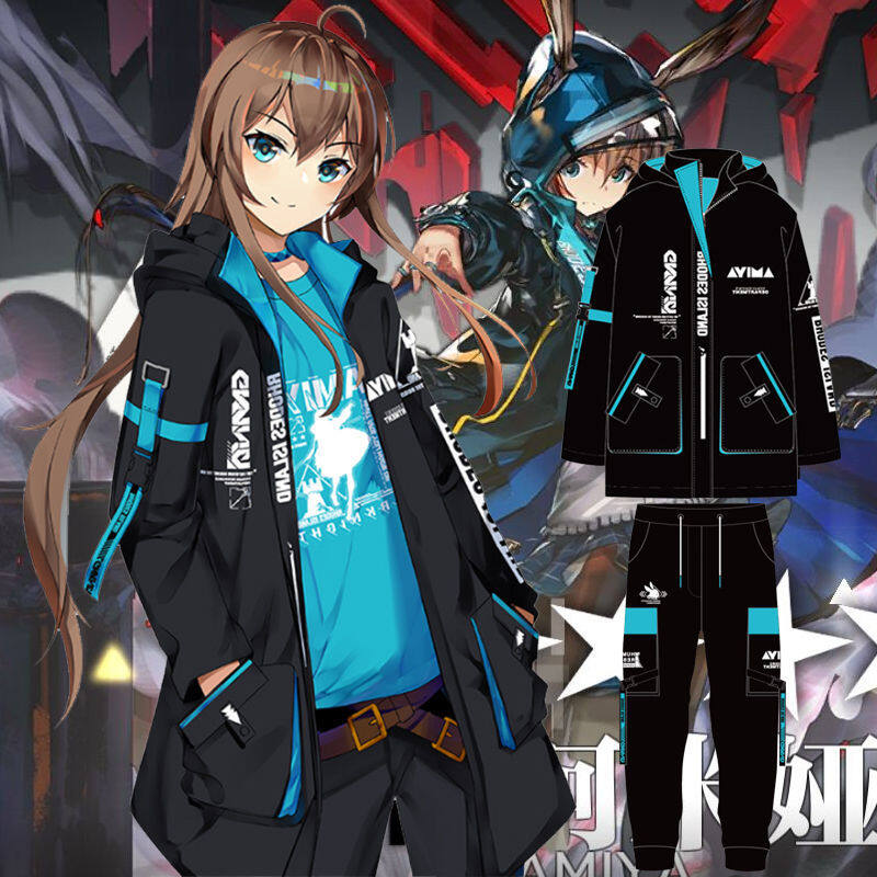 Tomorrow anime peripheral jacket sweater windbreaker Ark Amiya two-dimensional men and women daily wear cos clothes in winter