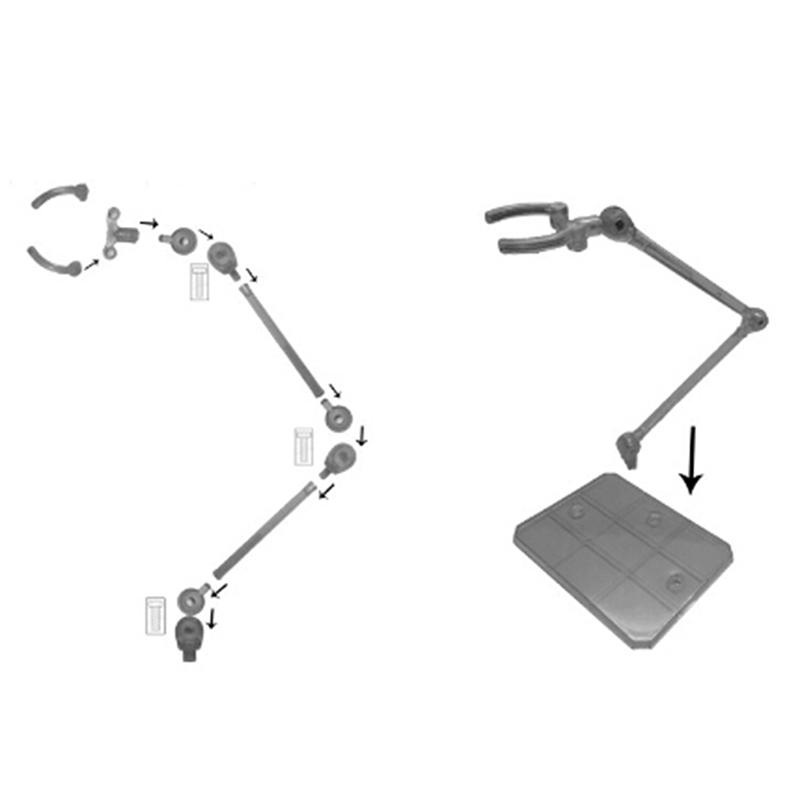 6 Colors Action Figure Base Suitable Display Stand Bracket for 1/144 HG/RG