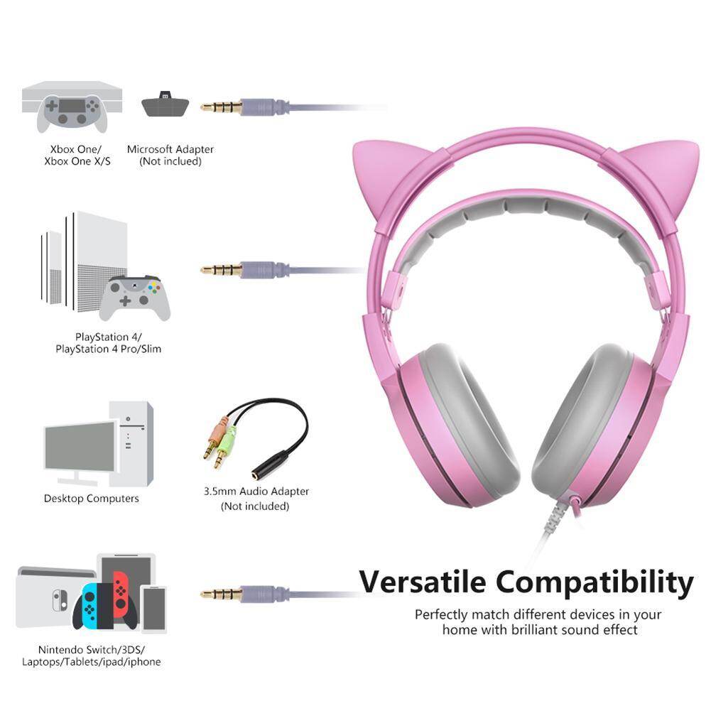 Chinatera] Somic G951S 3.5 Mm Tik Tok Jaringan Anchor Camgirl Gaya Yang  Sama Telinga Kucing Imut Kabel HeadPhone Over-Ear earphone Gaming Headset  Musik untuk Siaran Jaringan Mikrofon Desktop | Lazada Indonesia