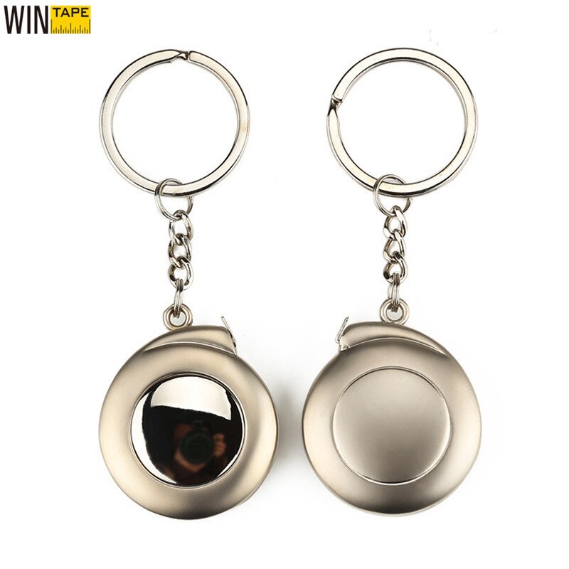 Mini 1M Measu Tools Stainless Steel Retractable Ruler Tape Measure Keychain Measurement Key Homeworking Tools