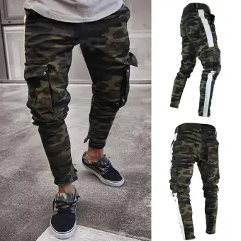 mens skinny stretch joggers