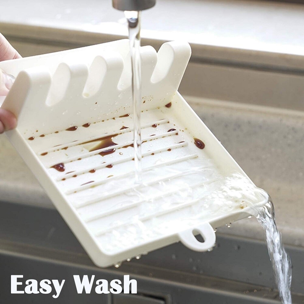 Kitchen Spoon Holder Pot Lid Rack Fork Spatula Storage Rack Cooking Dish Spoon Stand Kitchen Storage Shelf Organizer Accessories  ELEGANT