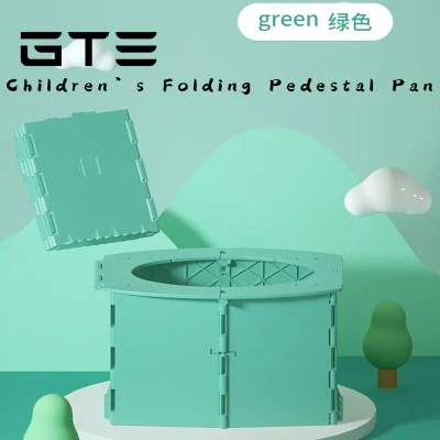 GTE Children's Small Folding Toilet Potty Pedestal Portable With Garbage Bag - Fulfilled By GTE SHOP